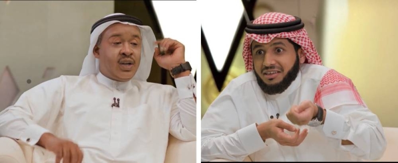 شاهد: تقليد لقاء المذيع السعودي "عبد الله المديفر " بالفنان "محمد عبده " في حلقة الليوان