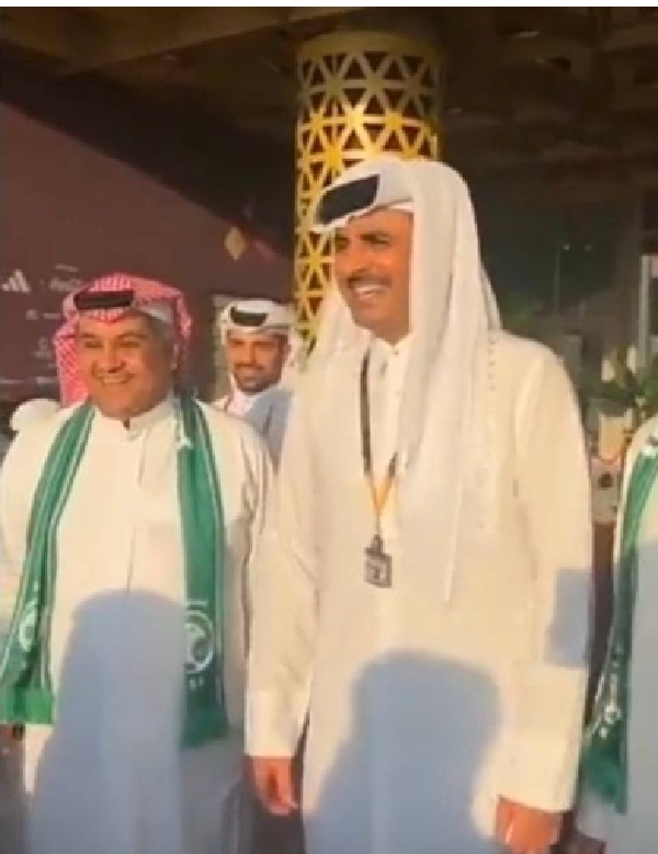 ماذا قال "أمير قطر" عقب فوز السعودية على الأرجنتين !