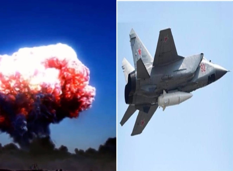 شاهد.. صاروخ كينجال الروسي يُدمر مستودع أسلحة أوكراني .. وذهول مراسل أمريكي من قوة الانفجار